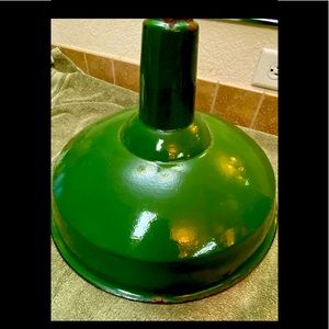 Vintage farm lamp shade